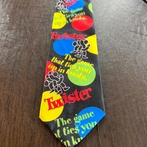 Ralph Marlin Colorful Twister Game Men's Tie